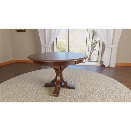 Gatlin Single Pedestal Round 48 Inch Table Intended For Recent Corvena 48'' Pedestal Dining Tables (View 9 of 20)