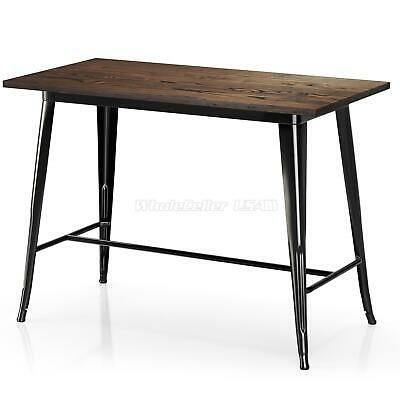 Gloss Black Rectangle Counter Height Bar Table Vintage With Regard To Trendy Isak  (View 5 of 20)