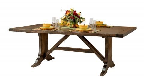 Gorgeous Trestle Table With An A Frame Base Westin Trestle In Favorite Alexxes 38'' Trestle Dining Tables (View 5 of 20)