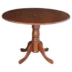 Gorla 39'' Dining Tables In Well Known Round Drop Leaf Pedestal Dining Table Wood/espresso (Photo 10 of 20)