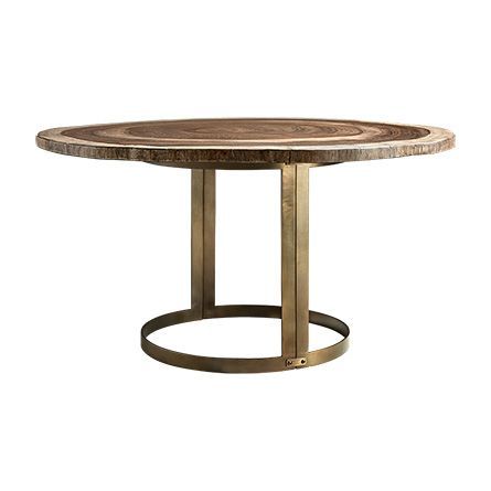 Granger 31.5'' Iron Pedestal Dining Tables Intended For Favorite Dimensions: 55" 60" D X 31.5" H Reina Dining Table. Arhaus (Photo 5 of 20)