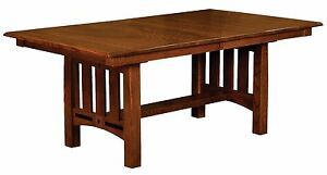 Haddington 42'' Trestle Dining Tables Intended For Most Recent Amish Mission Craftsman Dining Table Rectangle Trestle (Photo 9 of 20)