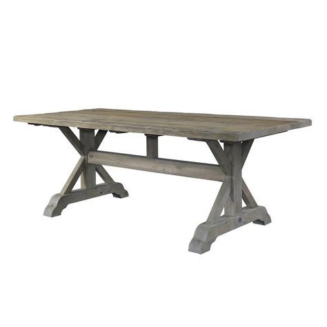 Haddington 42'' Trestle Dining Tables Intended For Most Recent Santiago Reclaimed Wood Trestle Dining Table (with Images (Photo 13 of 20)