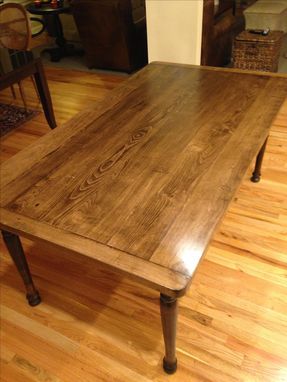 Hand Crafted Solid Maple Farmhouse Dining Table With For Latest Tylor Maple Solid Wood Dining Tables (View 10 of 20)