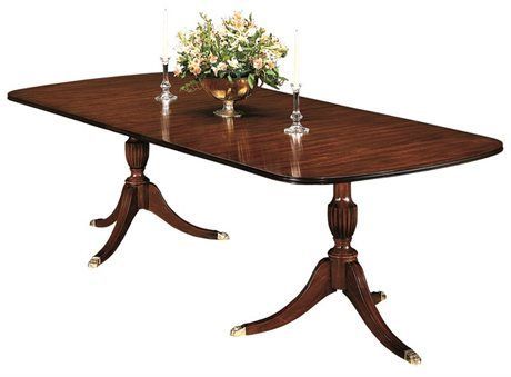 Henkel Harris 68 X 48 Rectangular Double Pedestal Dining For Latest Serrato Pedestal Dining Tables (View 4 of 20)