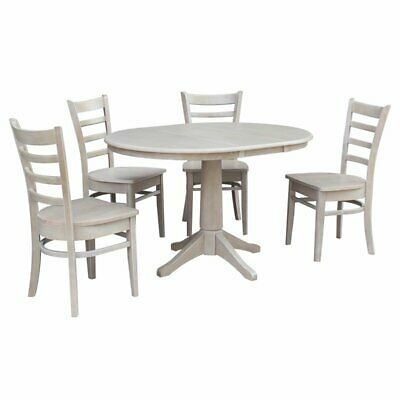 Hitchin 36'' Dining Tables With Favorite 36" Round Extension Dining Table With 4 Emily Chairs (Photo 8 of 20)
