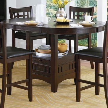 Homelegance Junipero Extension Counter Height Table W For Popular Charterville Counter Height Pedestal Dining Tables (View 20 of 20)
