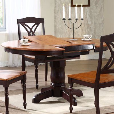Iconic Furniture Extendable Solid Wood Dining Table Finish With Trendy Barra Bar Height Pedestal Dining Tables (Photo 12 of 20)