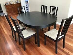 Ikea Extendable Round Table With 6 Chairs (View 9 of 20)