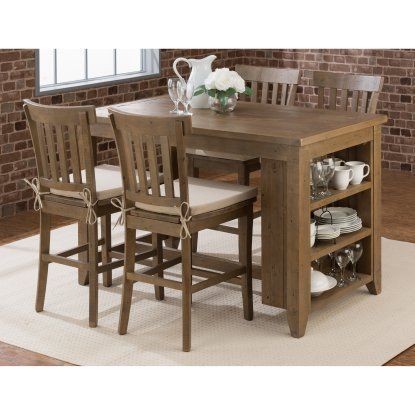 Jofran Slater Mill Counter Height Table With Storage With Well Known Mciver Counter Height Dining Tables (View 6 of 20)