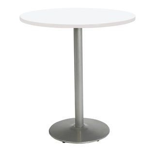 Kfi Mode Round Breakroom, Round Silver Base (42" W X 42" D Pertaining To Most Recently Released Midtown Solid Wood Breakroom Tables (View 12 of 20)