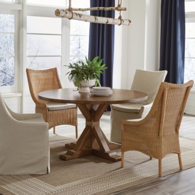 Kirt Pedestal Dining Tables Throughout Fashionable Suzanne Kasler Palisades Round Pedestal Dining Table (View 5 of 20)