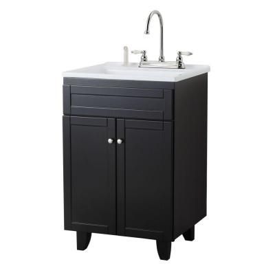 Larkin 39.5'' Dining Tables Regarding Fashionable Manox All In One 24 1/4 In. Laundry Vanity In Espresso And (Photo 6 of 8)
