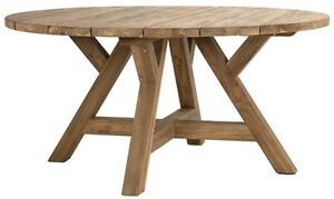 Latest 63" Bruno Dining Table Solid Hardwood Round Indoor/outdoor Within Bekasi 63'' Dining Tables (Photo 11 of 20)