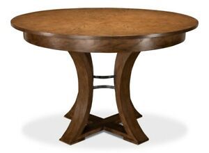 Latest Monogram 48'' Solid Oak Pedestal Dining Tables With 48" W Dining Table Curved Legs Iron Solid Hardwood With (Photo 10 of 20)