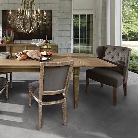 Luciano 54" Rectangle Dining Table With Refectory Leaves With Well Known Neves 43'' Dining Tables (View 7 of 20)