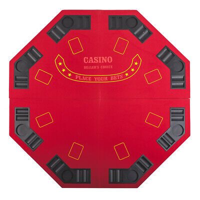 Mcbride 48" 4 – Player Poker Tables Throughout Popular Red Octagon 48" 8 Player Four Fold Folding Poker Table Top (View 15 of 20)
