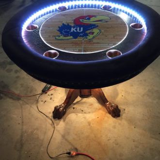 Mcbride 48" 4 – Player Poker Tables Throughout Well Liked 48" – 60" Round Poker Tables – K And J Poker (View 8 of 20)