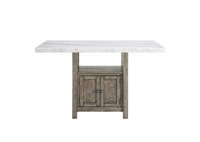 Mciver Counter Height Dining Tables Pertaining To Most Recent Grayson Grey Marble Top Counter Height Dining Table Ivan Smith (View 16 of 20)