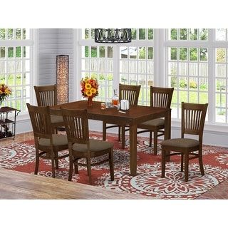 Most Current 7 Pc Wd Kraven Dining Set – Overstock – 14227287 With Babbie Butterfly Leaf Pine Solid Wood Trestle Dining Tables (View 19 of 20)