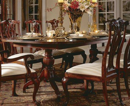 Most Current Canalou 46'' Pedestal Dining Tables Within Habersham Southampton 80 X 46 Oval Expandable Dining Table (Photo 2 of 20)