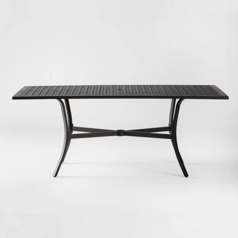 Most Current Chester Aluminum Rectangle Patio Dining Table – Threshold™ Regarding Adejah 35'' Dining Tables (Photo 2 of 20)