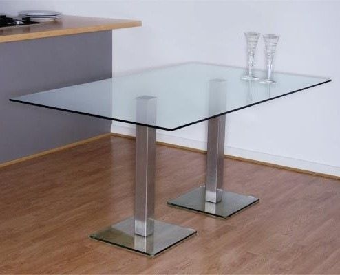 Most Current Dundee Dining Table 1300 X 700 Mm With Stainless Steel With 47'' Pedestal Dining Tables (View 16 of 20)