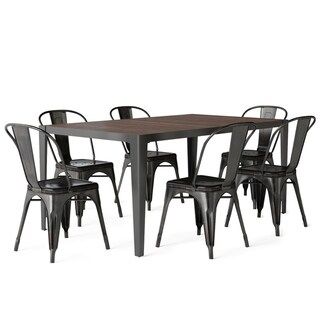 Most Current Mccrimmon 36'' Mango Solid Wood Dining Tables Regarding Shop Wyndenhall Freya Solid Mango Wood And Metal  (View 7 of 20)