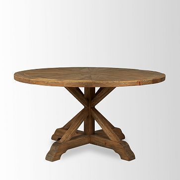 Most Current Villani Pedestal Dining Tables Pertaining To Bleached Pine Round Dining Table Pack (View 7 of 20)