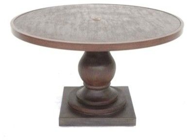 Most Popular Allen + Roth Meridale 48 Inch Round Pedestal Table Pertaining To 47'' Pedestal Dining Tables (View 17 of 20)
