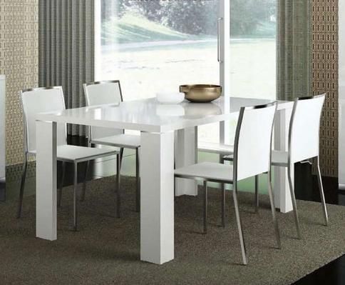 Most Popular Italian White High Gloss Extendable Dining Table Elegance Within Classic Dining Tables (Photo 20 of 20)