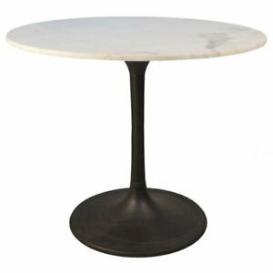 Most Popular Pevensey 36'' Dining Tables Inside Enzo 36 Inch Round Marble Top Dining Table White Top With (View 13 of 20)