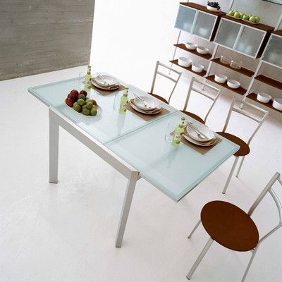 Most Popular Satin Finished Steel Frame Tempered Frosted Glass Table In Naz 51.25'' Pedestal Dining Tables (Photo 2 of 20)