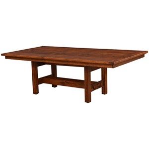 Most Recent 72" L Breakroom Tables And Chair Set For Trailway Amish Sutter Mills 48 X 72" Trestle Dining Table (Photo 3 of 20)