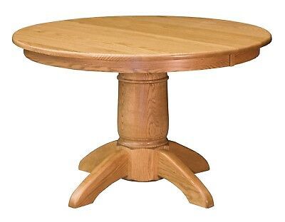 Most Recently Released Amish Tuscan Round Pedestal Dining Table Solid Wood 42 With Regard To Tabor 48'' Pedestal Dining Tables (View 14 of 20)