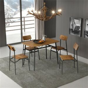 Most Recently Released Conerly 27.6'' Dining Tables Inside 5pcs Dining Table Sets Mdf Metal Frame 43.3" X  (View 9 of 20)