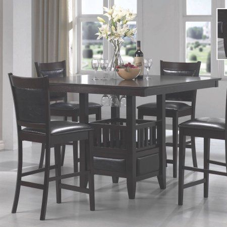 Most Recently Released Counter Height Pedestal Dining Tables Inside Coaster Company Jaden Counter Height Dining Table # (Photo 11 of 20)