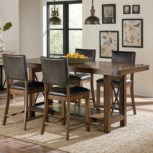 Most Recently Released Laurel Foundry Modern Farmhouse Emmy Counter Height Dining Intended For Eduarte Counter Height Dining Tables (Photo 5 of 20)