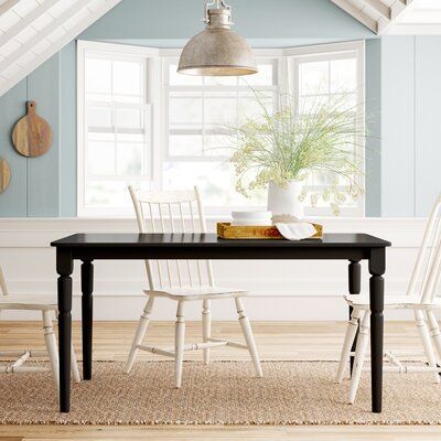 Most Recently Released Wes Counter Height Rubberwood Solid Wood Dining Tables Within Farmhouse & Rustic Rubberwood Dining Tables (View 3 of 20)