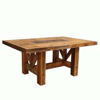 Most Up To Date Barnwood Farmhouse Trestle Table – 96 X 48 Intended For Leonila 48'' Trestle Dining Tables (View 14 of 20)