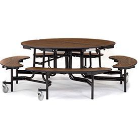 National Public Seating® – Round Portable Cafeteria Table Throughout Latest Mode Round Breakroom Tables (View 9 of 20)