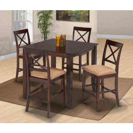 New Classic Crosswinds 5pc Counter Dining Table Set In Intended For Widely Used Adsila 24'' Dining Tables (View 12 of 20)