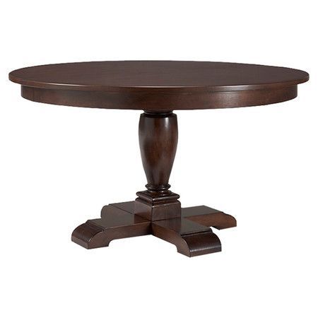 Newest Bineau 35'' Pedestal Dining Tables With Pedestal Dining Table With An Extendable Turned Base (Photo 2 of 20)