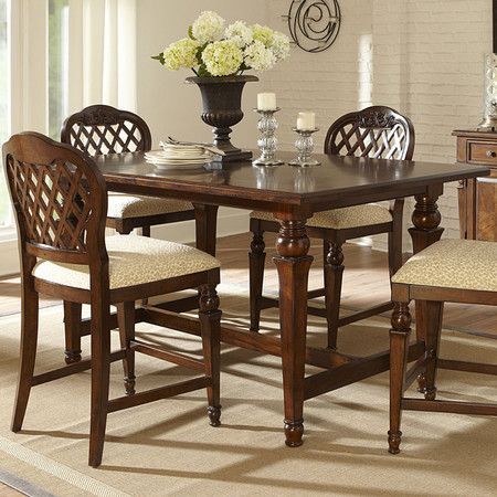 Newest Pennside Counter Height Dining Tables Pertaining To Turned Counter Height Dining Table With An Extendable Leaf (View 19 of 20)