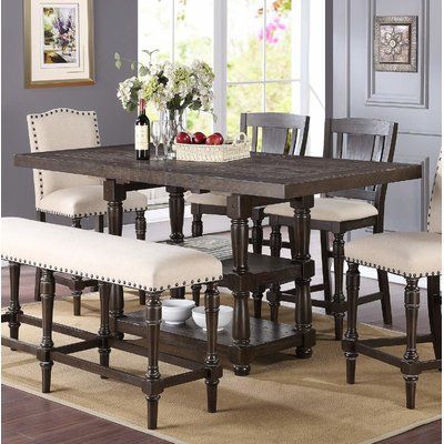 Overstreet Bar Height Dining Tables For Well Known Fortunat 6 Piece Extendable Dining Set (View 7 of 20)