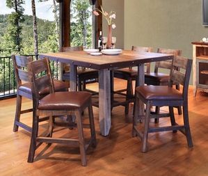 Overstreet Bar Height Dining Tables Inside Widely Used Antique Multicolor Counter Height 52 Inch Dining Table (View 6 of 20)