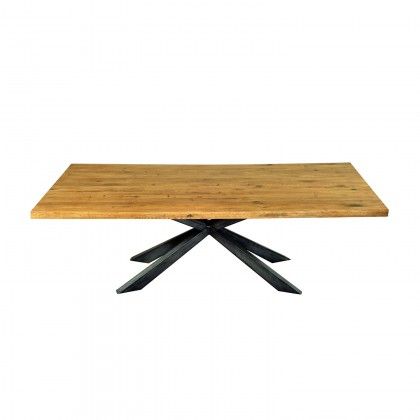 Pierce Large Dining Table/mdf+oak Veneer+metal Base/ (View 2 of 20)