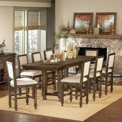 Popular Dallin Bar Height Dining Tables Intended For 893 Series 9 Piece Counter Height Dining Setwoodbridge (View 15 of 20)