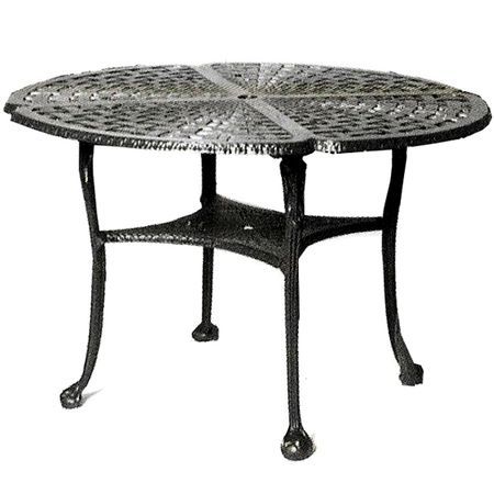 Popular Deonte 38'' Iron Dining Tables With Regard To Three Coins Basketweave Dining Table – Iron Accents (Photo 1 of 20)