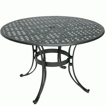 Preferred Deonte 38'' Iron Dining Tables Regarding Aluminum Dining Tables (Photo 4 of 20)